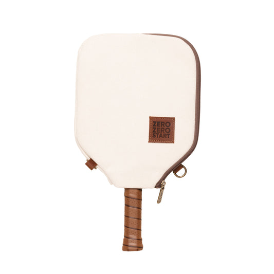 Pickleball Paddle Cover Cream - Front